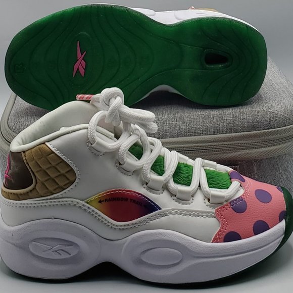 Reebok x Hasbro Classic Question Mid Iverson Candy Land GZ0082 (GS) Boys Size 1 - Picture 4 of 9